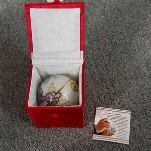 Elegant Globe Ornament in Red Box